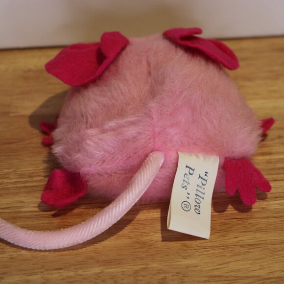 vintage R. Dakin & Co. '74 pink mouse Plush pillow pets bean bag GUC - Picture 3 of 6
